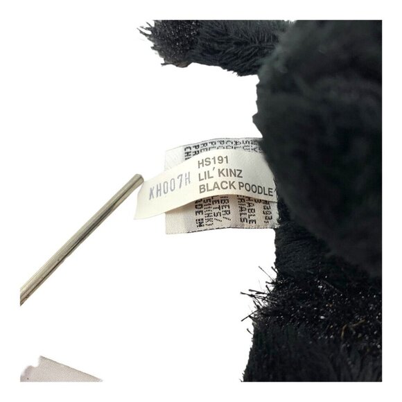 Ganz Webkinz Lil Kinz Black Poodle Plush Toy Stuffed Animal Puppy 6in No Code - Picture 8 of 9